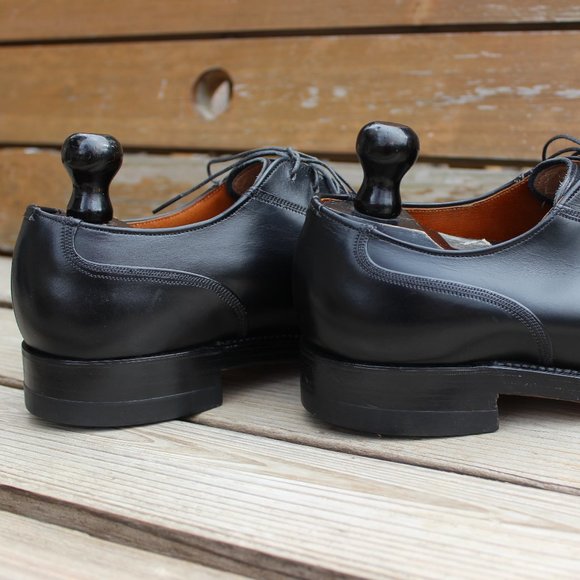 Vintage the Hartt Shoe Black Cap Toe Gunboat Derby - Picture 7 of 14